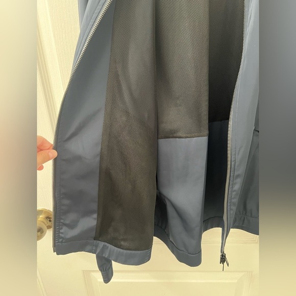 Theory Men’s Scotty Bevan Double Zip Front Jacket Windbreaker Navy Blue Size XL - Picture 8 of 10